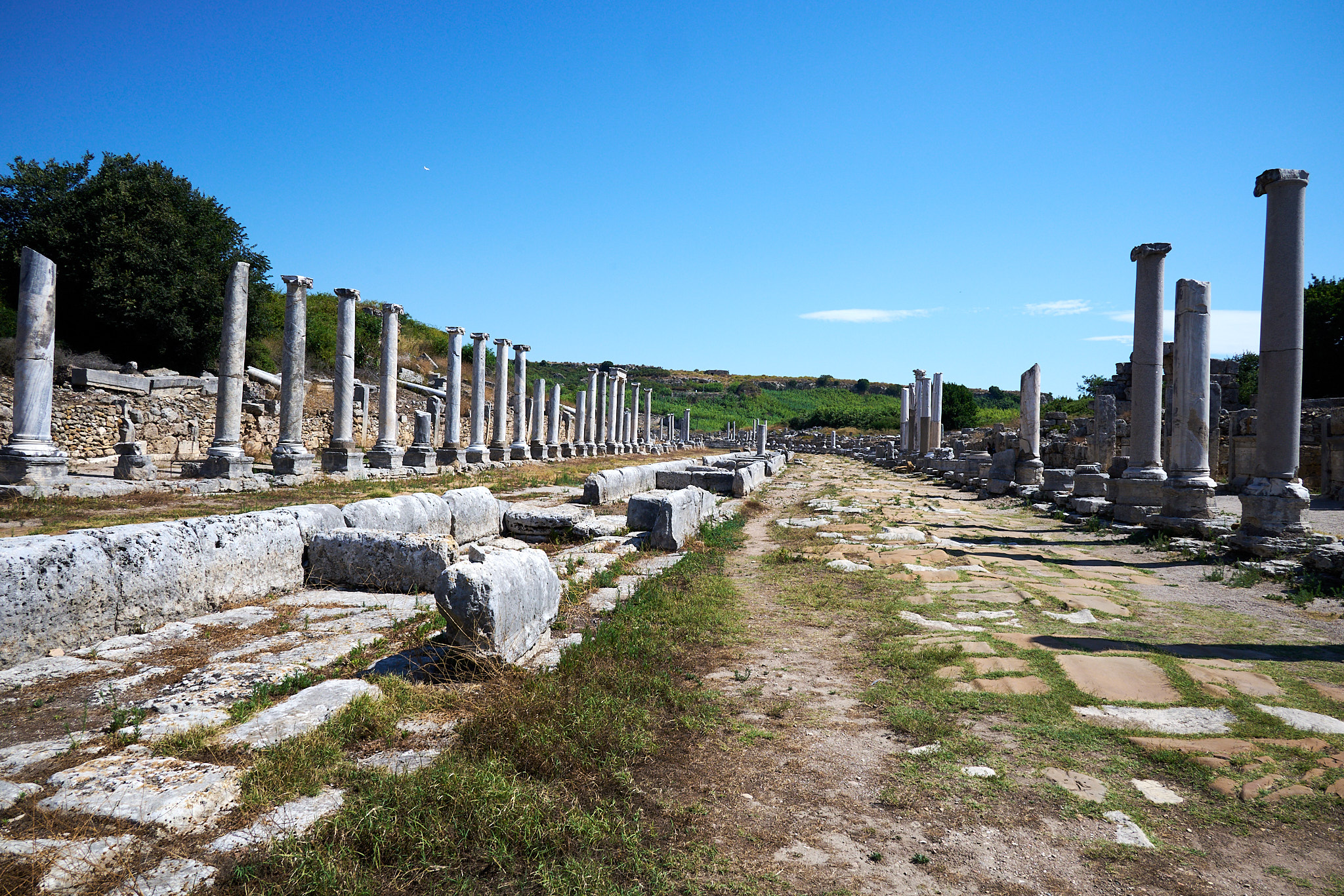 Main Street of the Perge Ancient City