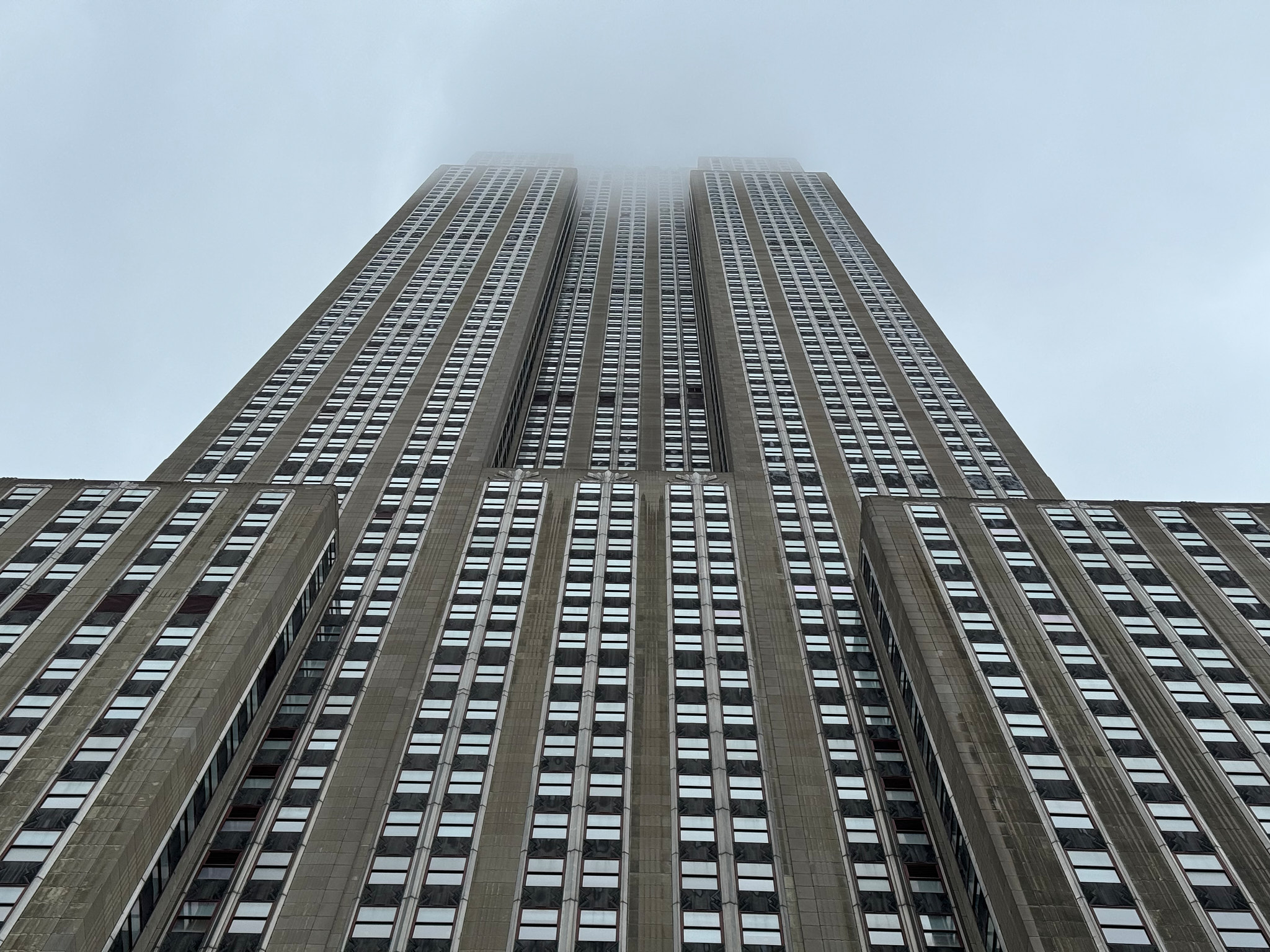 Empire State Shrouded in  Cloud