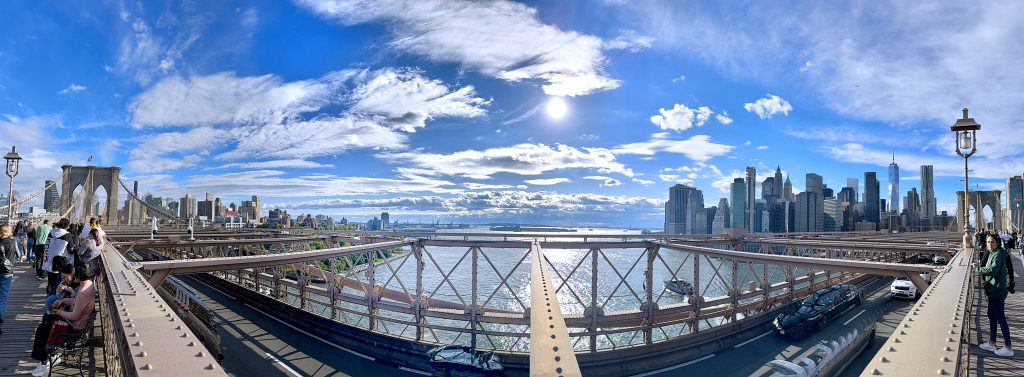 Panorama from Brooklyn Bridge