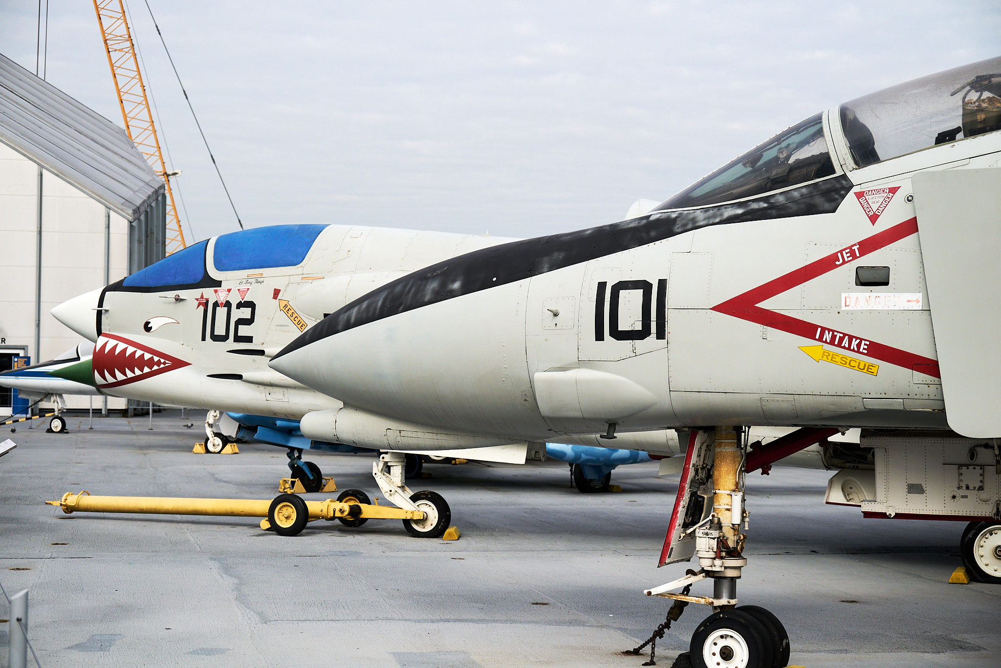 F-4N Phantom II (front) & F-8K Crusader (back)